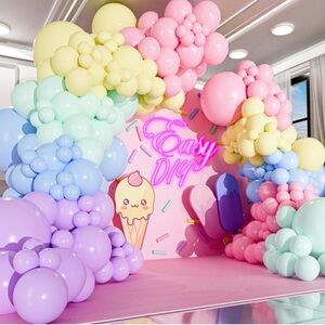 ALL-IN-1 Pastel Balloon Garland Kit – Pastel Rainbow Balloon‎ Arch